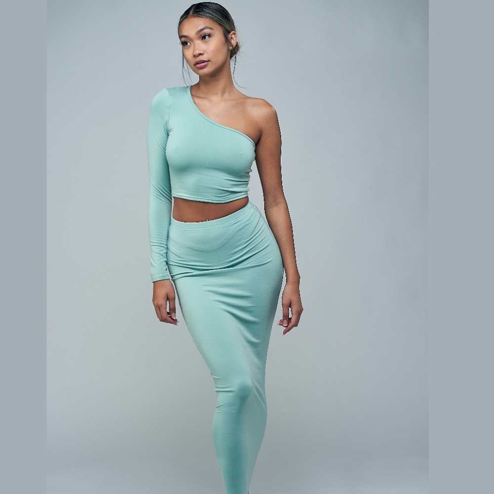 "Mona" Set Mint Green